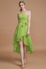 Geschichtes One Schulter Prinzessin Rocklänge-asymmetrisches Mini Brautjungfernkleid - 19