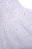 Schulterfrei a linie Kapelle Schleppe schwingendes formelles Brautkleid mit Kristall - 4
