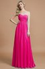Herz-Ausschnitt Chiffon Ärmelloses Normale Taille Brautjungfernkleid mit hoher Tailler - 16