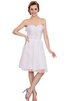Chiffon A-Linie plissiertes normale Taille Jugendweihekleid mit Reißverschluss ohne Ärmeln - 1