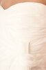 Chiffon Etui natürliche Taile schlichtes informelles Brautkleid mit Plissierungen - 4