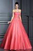 Ärmelloses Duchesse-Linie Sittsames Bodenlanges Quinceanera Kleid mit Empire Taille - 1