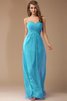 Empire Taille Ärmelloses Enges Chiffon Bodenlanges Brautjungfernkleid - 2