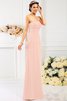 Vestido de Dama de Honor de Hasta el suelo de Flores de Imperio Cintura - 21