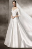 Schlussverkauf Pompöse Elegantes Formelles Brautkleid mit Rücken Schnürung - 4