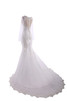 Robe de mariée vintage sexy balancement de traîne moyenne avec décoration dentelle - 8
