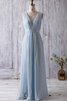 Robe demoiselle d'honneur facile plissé moderne attirent ligne a - 1