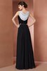 Enganliegendes Ärmelloses Perlenbesetztes Chiffon Bodenlanges Abendkleid - 2