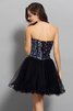 Prinzessin Natürliche Taile A Linie Cocktailkleid mit Rüschen ohne Ärmeln - 2
