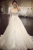 Abito da Sposa Romantico con Applique Moderno in Pizzo stravagante Coda A Strascico Corto - 1