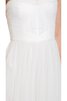 Robe de mariée plissé de fourreau avec sans manches en organza ruché - 4