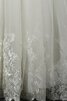 Ärmelloses V-Ausschnitt Spitze bodenlanges Brautkleid mit Bordüre mit Rücken Schnürung - 4