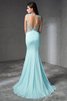 Normale Taille Perlenbesetztes Meerjungfrau Sweep train Attraktives Ballkleid - 2