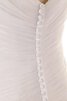 Meerjungfrau natürliche Taile Ärmellos V-Ausschnitt luxus Brautkleid - 4