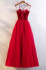Vestido de Dama de Honor en Terciopelo de Escote Corazón de Cordón de Encantador - 3
