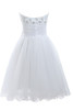 Robe de mariée eclaté avec perle en satin élastique versicolor fermeutre eclair - 6