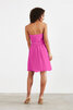 Normale Taille Wunderbar Satin Kurzes Knielanges Brautjungfernkleid - 2