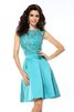 Ärmelloses Natürliche Taile Prinzessin Mini knielanges Cocktailkleid - 1