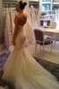 Abito da Sposa moda con Perline sexy in Pizzo in Tulle Conotta - 4