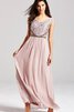 Abito da Damigella in Chiffon A-Line con Ricamo - 4