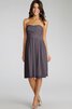 Robe demoiselle d'honneur courte ruché croisade de bustier en chiffon - 6