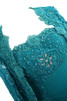 Abito mamma Sposa Semplice Oscillare a Spiaggia Lungo Elegante con Perline in Pizzo - 2