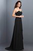 Robe demoiselle d'honneur plissage longue a-ligne de princesse de traîne courte - 2