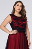 Robe de bal morden avec ruban en grandes tailles naturel delicat - 5