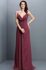 Vestido de Dama de Honor de Corte-A de Corte princesa de Cremallera de Plisado - 5