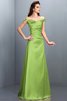 Robe demoiselle d'honneur longue en satin avec zip longueur au ras du sol en forme - 14