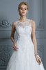Robe de mariée de mode de bal de traîne moyenne belle exclusif formelle - 7