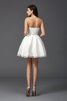 Prinzessin Satin Herz-Ausschnitt Cocktailkleid mit Perlen mit Rücken Schnürung - 2