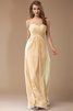 Empire Taille Ärmelloses Enges Chiffon Bodenlanges Brautjungfernkleid - 4