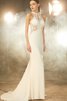 Vestido de Noche de Corte Sirena de Sin mangas de Espalda Descubierta de Natural - 3