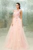 Robe de quinceanera d'épaule asymétrique avec fleurs en tulle - 2