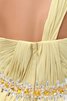 Gerüschtes Chiffon vorn kurz hinten lang ein Träger Abendkleid - 7