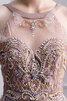 Robe de bal a-ligne jusqu'au sol en salle magnifique avec perle - 4