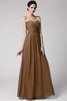 Robe demoiselle d'honneur plissage longue au drapée fermeutre eclair de fourreau - 4