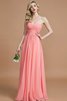 Natürliche Taile Prinzessin Bodenlanges Brautjungfernkleid ohne Ärmeln mit Herz-Ausschnitt - 5