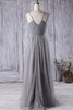 Robe demoiselle d'honneur distinguee décontracté facile ruché a-ligne - 4