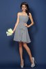 Vestido de Dama de Honor de Corte-A de Flores de Escote sin tirantes de Sin mangas - 26