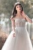 Tüll Junoesque Prinzessin Brautkleid mit Herz-Ausschnitt mit Natürlicher Taille - 6