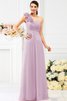 Robe demoiselle d'honneur avec sans manches en chiffon avec zip ligne a jusqu'au sol - 22