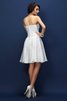 Normale Taille Drapiertes Mini Brautjungfernkleid mit Herz-Ausschnitt mit Plissierungen - 30