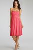 Robe demoiselle d'honneur courte ruché croisade de bustier en chiffon - 15