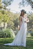 Abito da Sposa Formale E Informale Spazzola Treno con Piega Senza Maniche A-Line in pizzo - 4