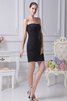 Gerüschtes Ärmelloses mini Abschlusskleid mit Applikation - 5