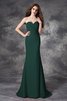 Robe demoiselle d'honneur longue naturel de sirène avec chiffon ruché - 9