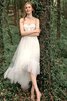 Abito da sposa appariscente in tulle particolare in pizzo sensuale senza maniche - 2