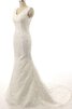 Paillette Spitze Meerjungfrau Stil Perlenbesetztes Taft Chiffon Brautkleid - 1